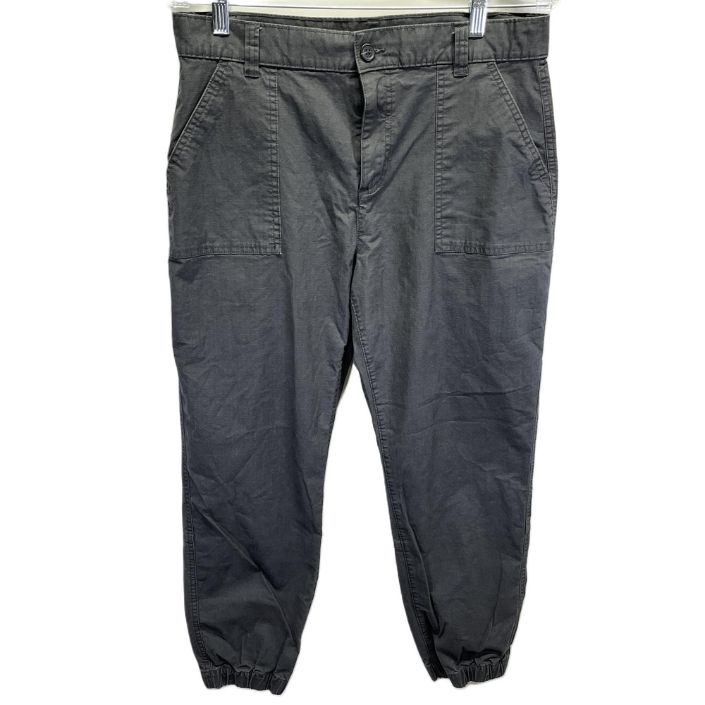Eddie Bauer Gray Women's Elastic‎ Cuffs Pockets Hiking Pants Size 8